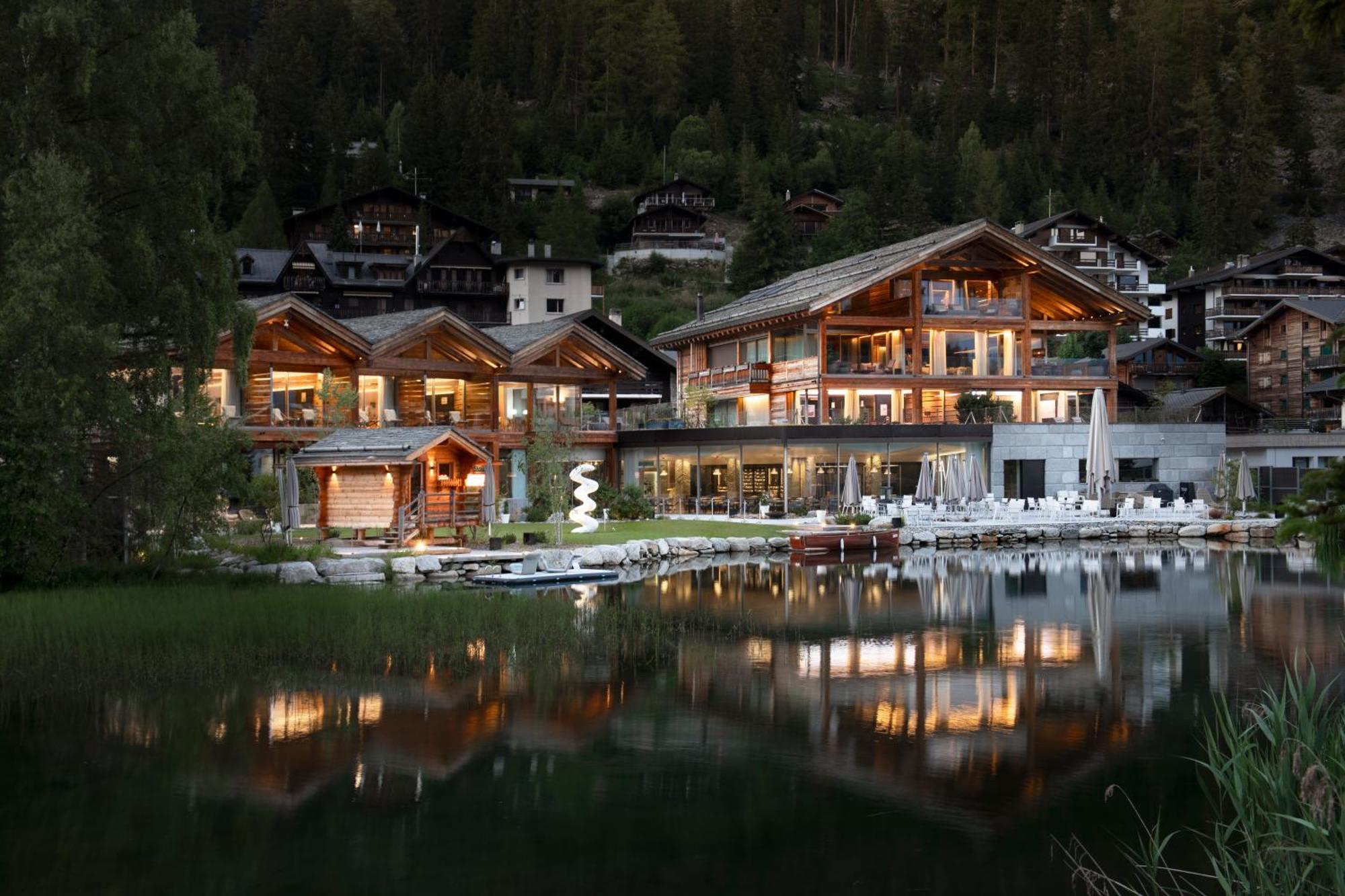 Hotel Au Club Alpin Champex-Lac Exterior foto